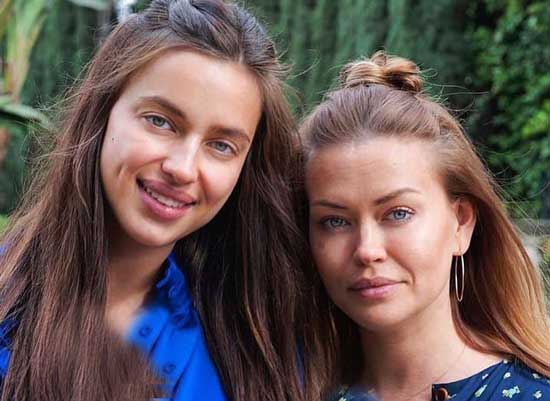 عکسی دیدنی از ایرینا شایک مدل معروف در کنار خواهرش