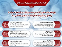 ۱۰ راه ساده برای پیشگیری از سرطان/ اینفوگرافیک