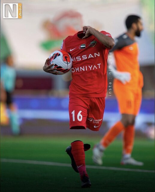 تصویر عجیبی که از مهدی قائدی در رسانه امارات منتشر شد/ عکس