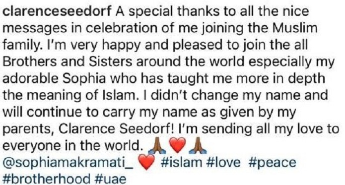 سیدورف بهخاطر همسرش مسلمان شد سیدورف بهخاطر همسرش مسلمان شد