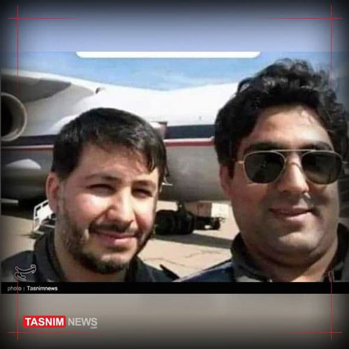 تصویر ۲ خلبان شهید سانحه سقوط جنگنده