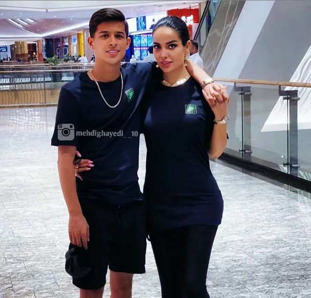 غوغای همسر مهدی قائدی با عکس نامتعارف در اینستاگرام!/ تصویر