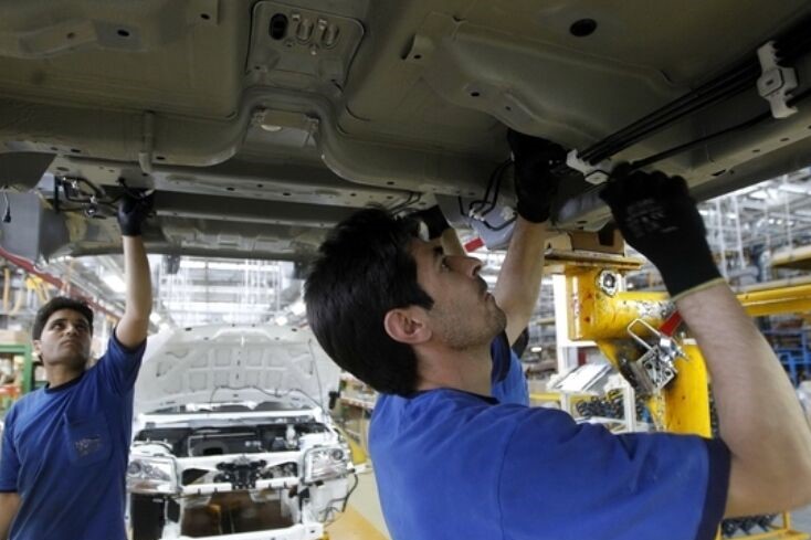 میزان تولید خودرو در ایران