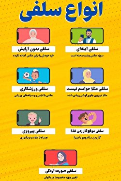 با انواع سلفی آشنا شوید/ اینفوگرافی