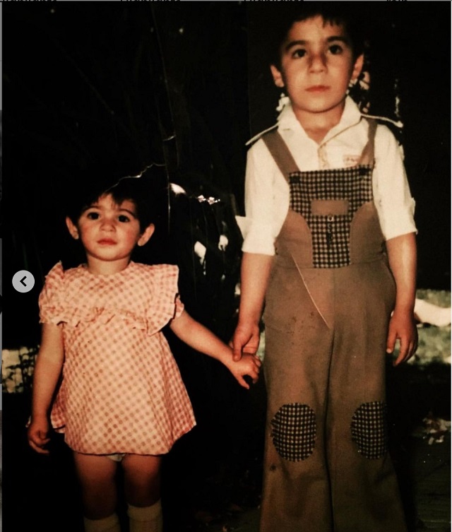 امیر آقایی و خواهرش امیر آقایی و خواهرش