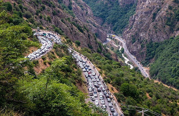 کاهش ۴۵ دقیقهای فاصله تهران با شمال کاهش ۴۵ دقیقهای فاصله تهران با شمال