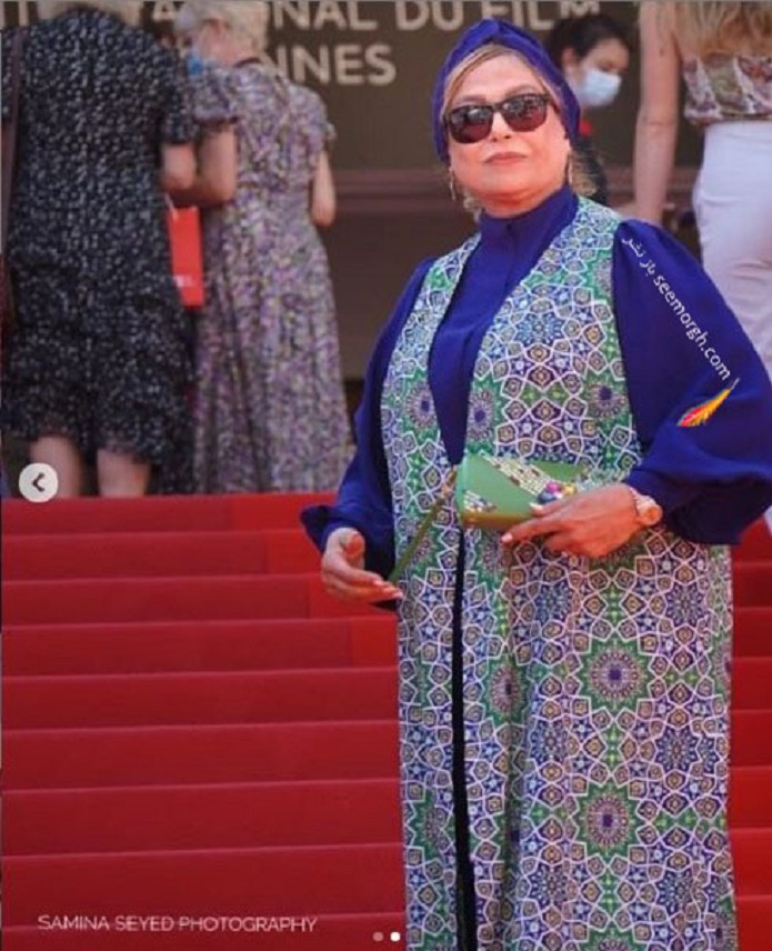 گوهر خیراندیش و شاهکار بینش پژوه روی فرش قرمز جشنواره کن گوهر خیراندیش و شاهکار بینش پژوه روی فرش قرمز جشنواره کن