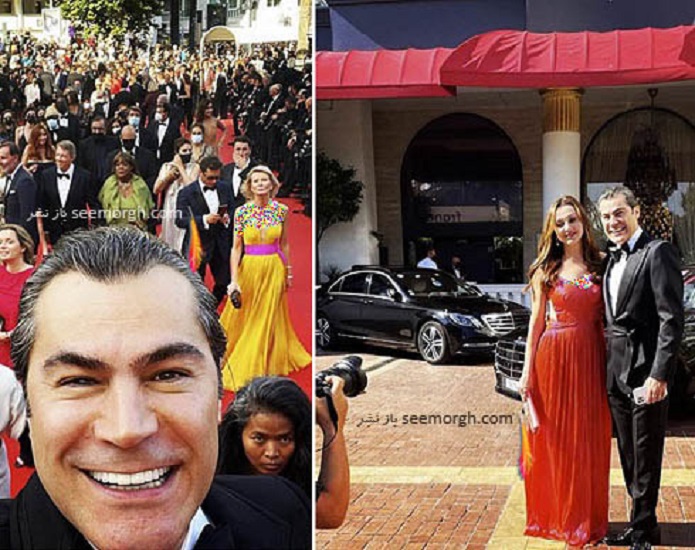 گوهر خیراندیش و شاهکار بینش پژوه روی فرش قرمز جشنواره کن گوهر خیراندیش و شاهکار بینش پژوه روی فرش قرمز جشنواره کن