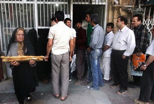 صف نانوایی صف نانوایی