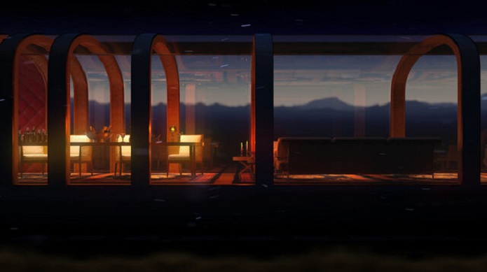 ریلی با قصر شیشهای ریلی با قصر شیشهای