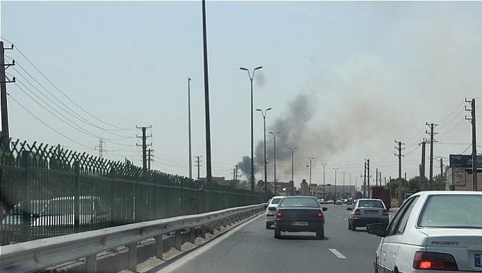 آتش سوزی در باغ ۴ هکتاری/ بساط مرد دست فروش سوخت آتش سوزی باغ