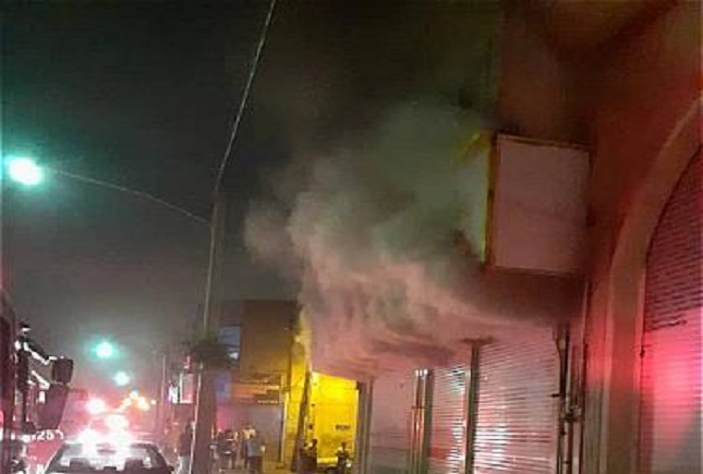 آتش سوزی مغازه