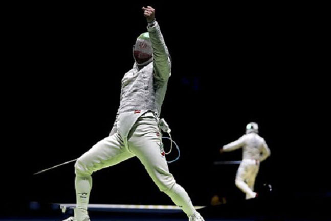 غلبه شمشیربازان ایرانی بر آمریکا غلبه شمشیربازان ایرانی بر آمریکا