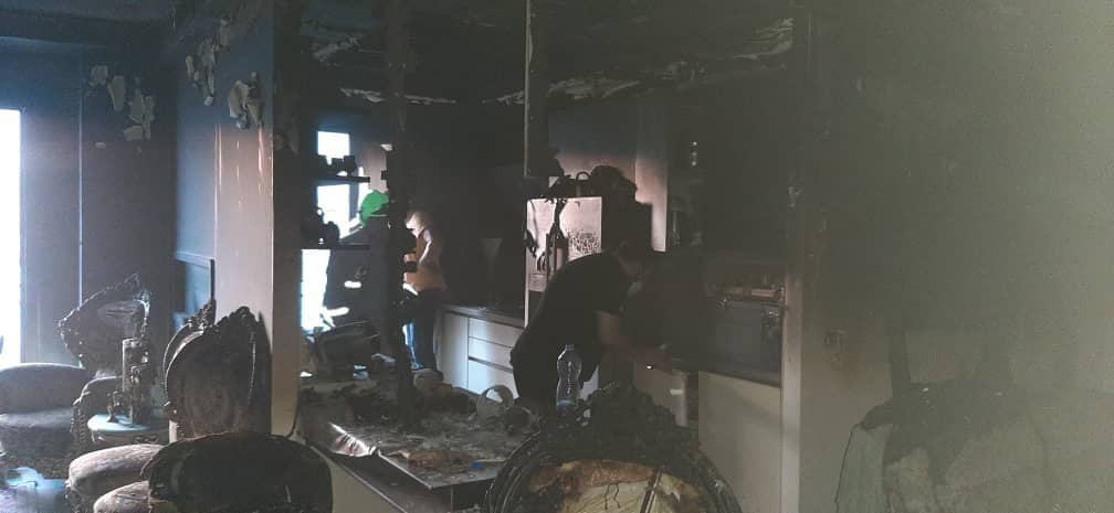 آتش سوزی در سوهانک آتش سوزی در سوهانک