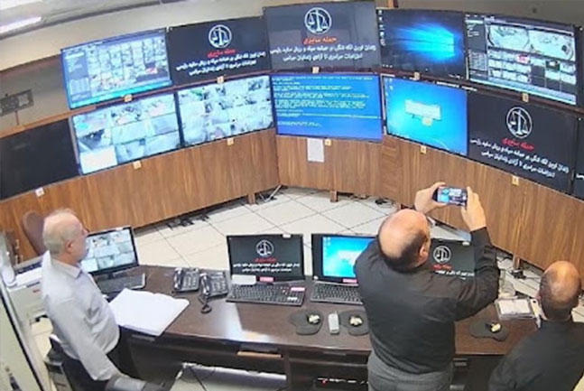 هک شدن دوربین های زندان اوین