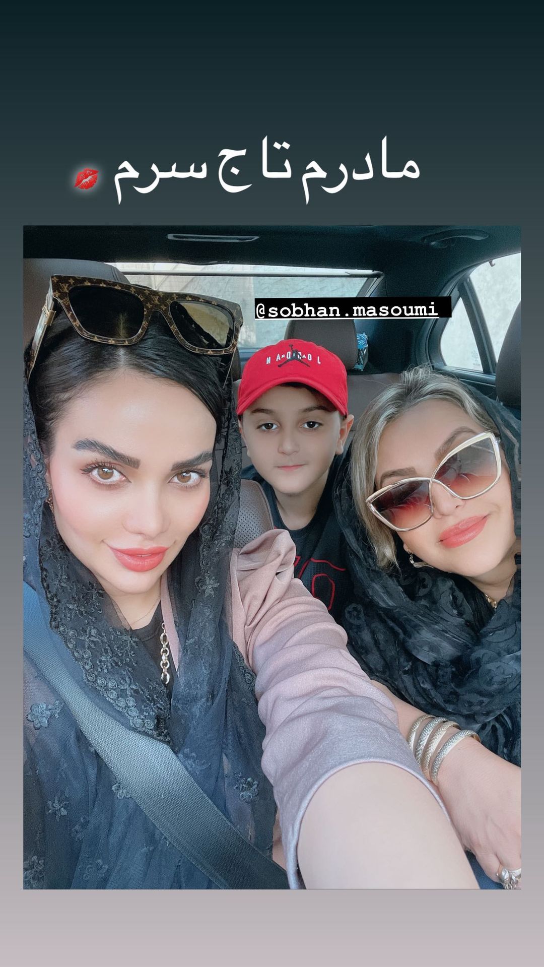 زن و مادر زن مهدی قایدی در ماشین لاکچری + عکس