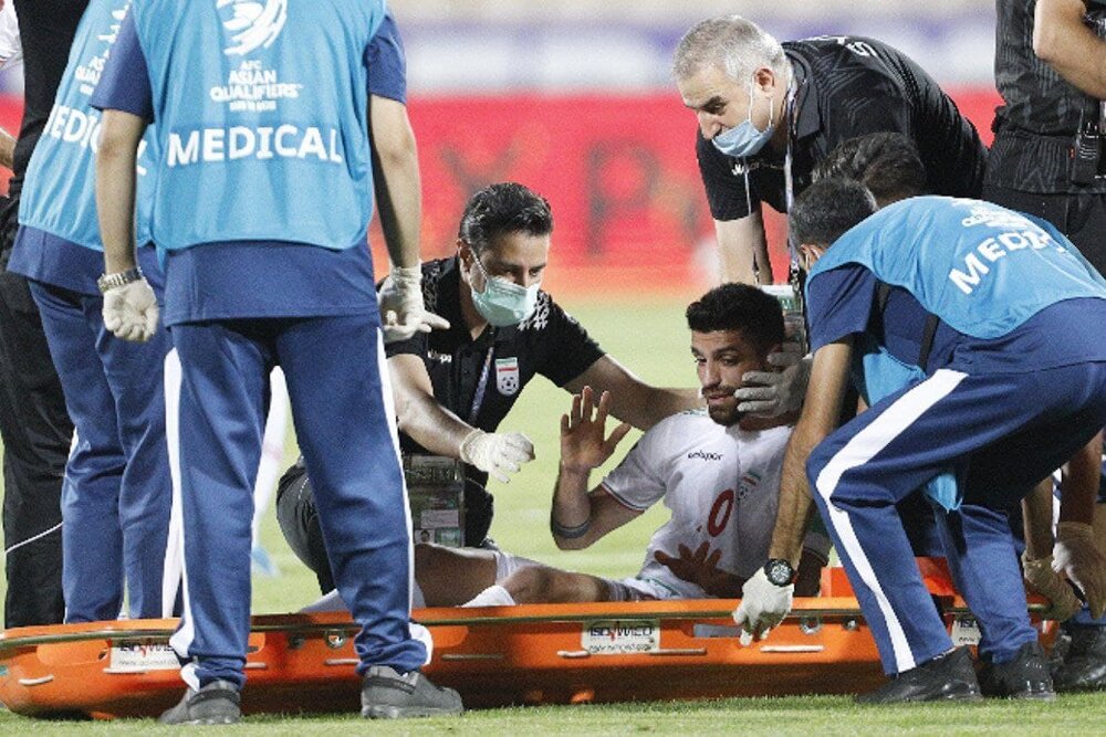 مصدومیت میلاد سر لک مصدومیت میلاد سر لک