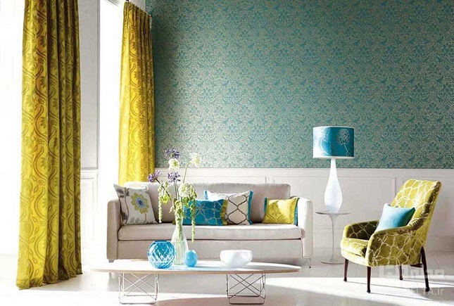 رنگ پردههای منزل رنگ پردههای منزل