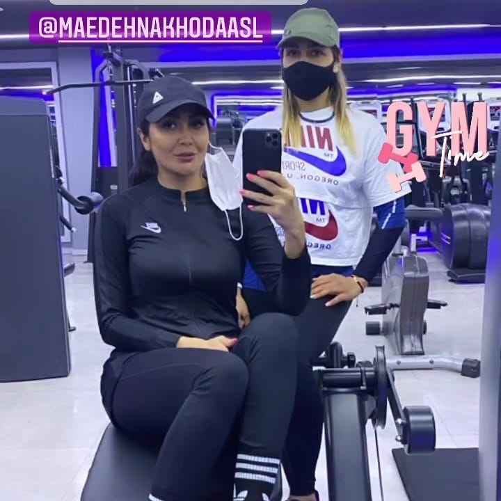 استایل مریم معصومی در باشگاه بدنسازی + عکس