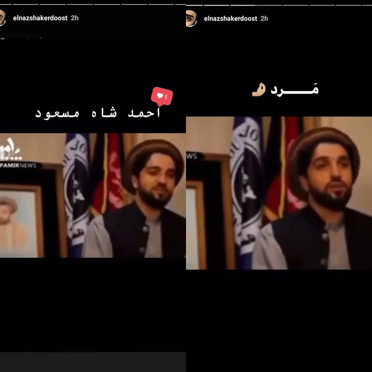 ابراز علاقه الناز شاکر دوست به احمد مسعود/تصویر