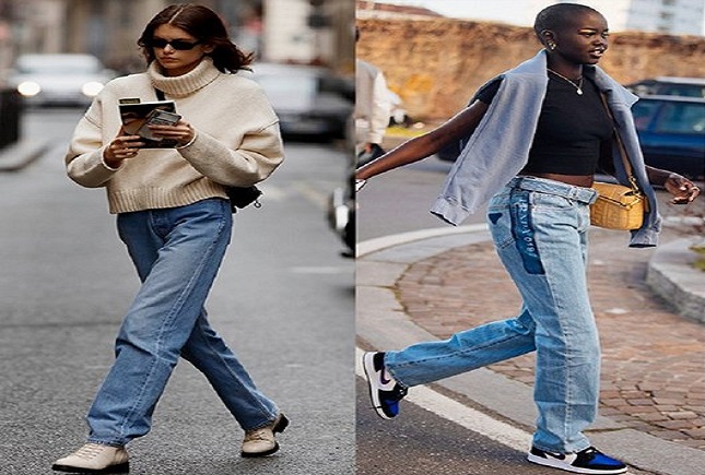 استایل جین گشاد استایل جین گشاد