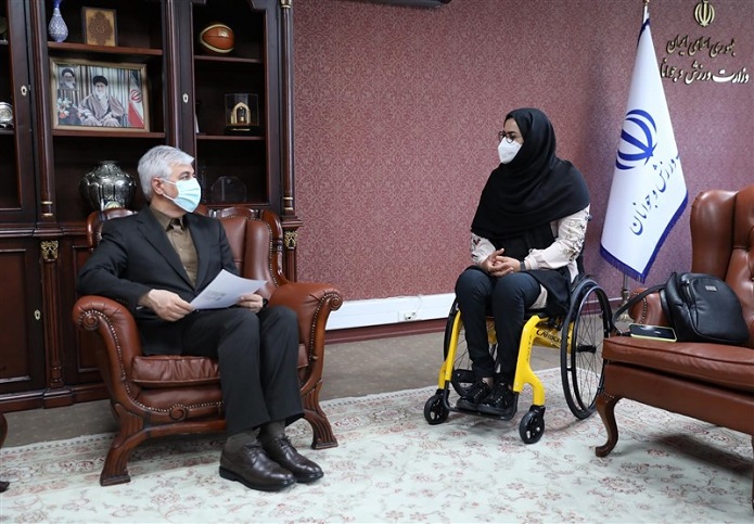 دیدار وزیر ورزش با زهرا نعمتی زهرا نعمتی