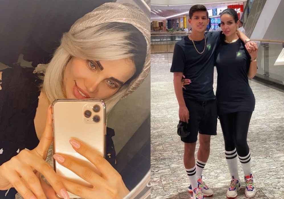 کشف حجاب همسر مهدی قائدی با موهای مش کرده + فیلم کشف حجاب همسر مهدی قائدی با موهای مش کرده + فیلم