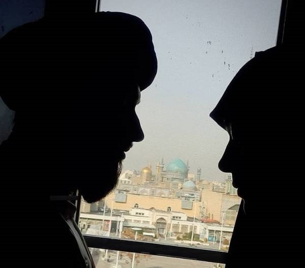 الهام چرخنده با همسرش