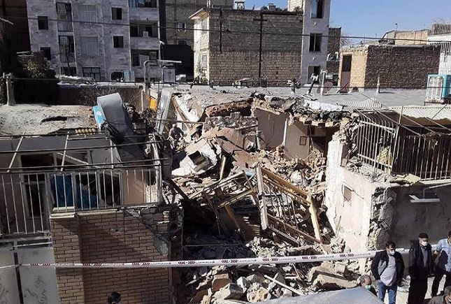 انفجار در کرج و تخریب خانه انفجار در کرج و تخریب خانه