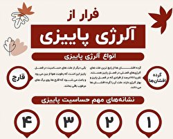 فرار از آلرژی پاییزی/ اینفوگرافیک
