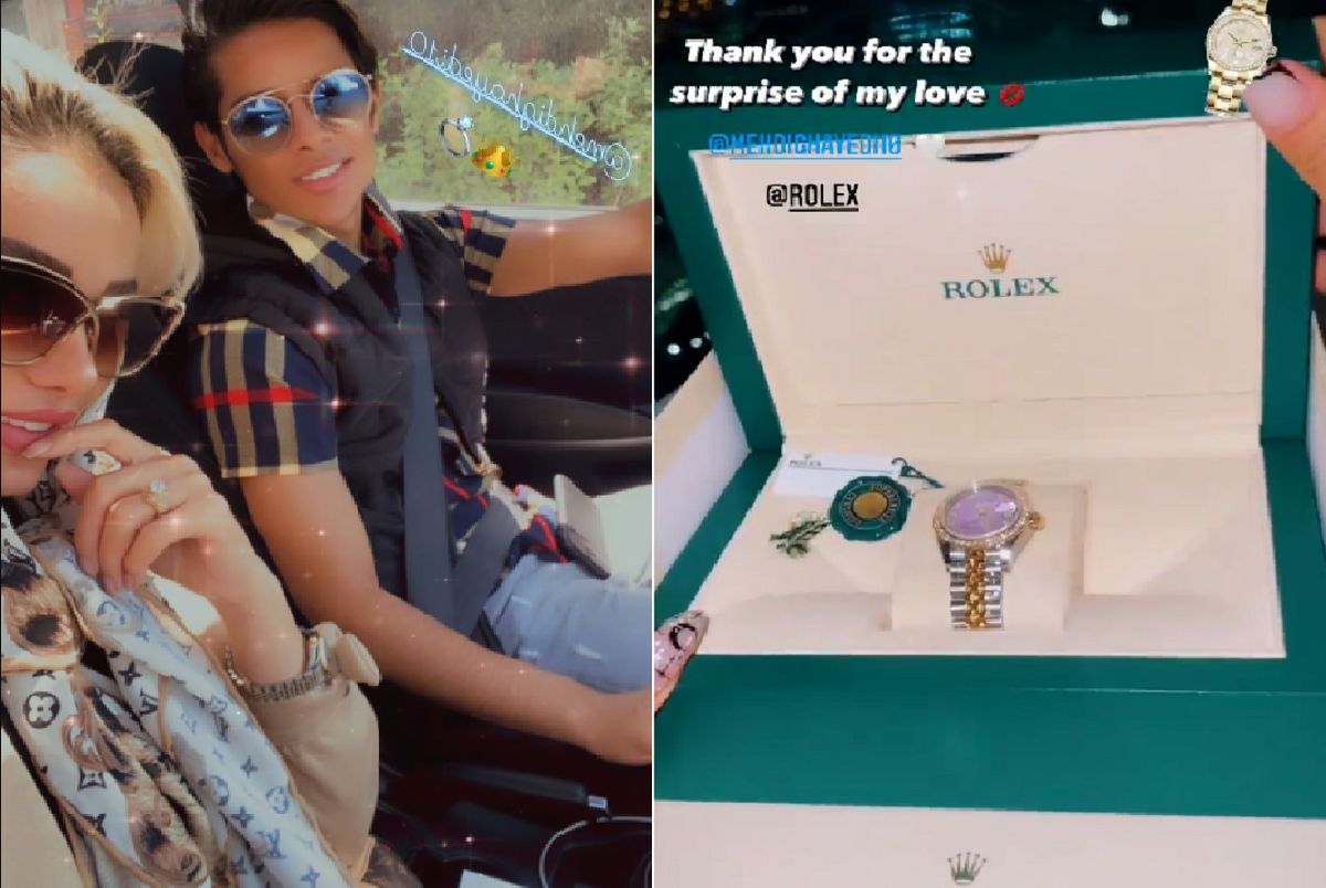 مهدی قائدی و همسرش