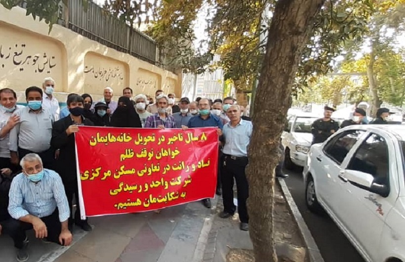 تجمع رانندگان اتوبوسرانی مقابل قوهقضاییه + فیلم