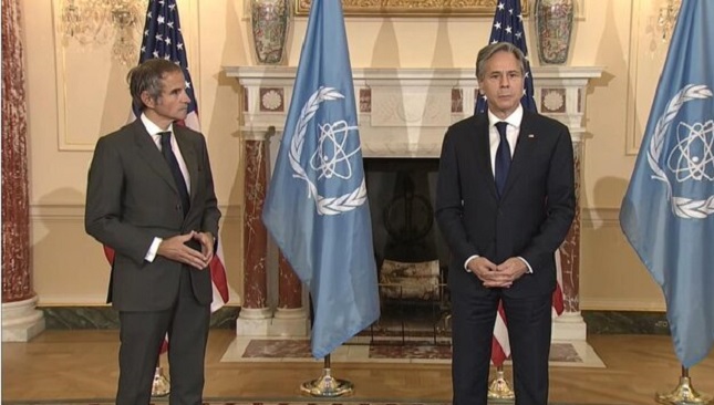 گفتوگوی گروسی و وزیر خارجه آمریکا درباره ایران گفتوگوی گروسی و وزیر خارجه آمریکا درباره ایران