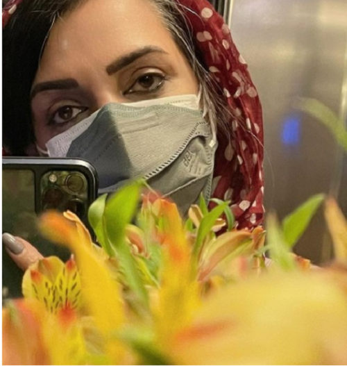 چهره متفاوت الهام پاوهنژاد با گیسوانی سفید/ عکس چهره متفاوت الهام پاوهنژاد با گیسوانی سفید/ عکس