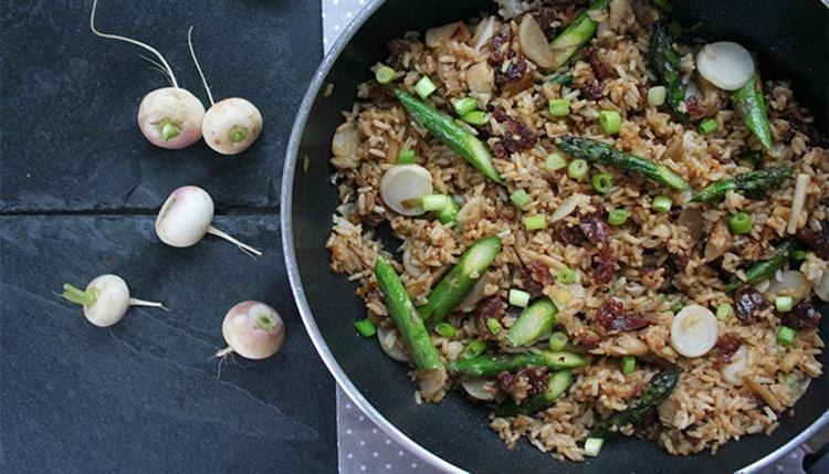 طرز تهیه شلغم پلو 