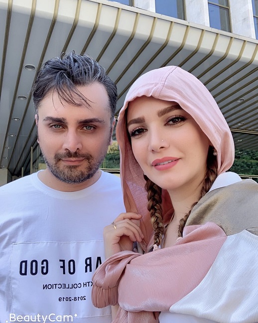 عکس عاشقانه متین ستوده و همسرش عکس عاشقانه متین ستوده و همسرش