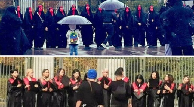 واکنش کیهان به عکس در برابر دانشگاه تهران واکنش کیهان به عکس در برابر دانشگاه تهران