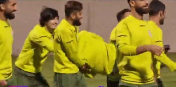 کتک خوردن مهدی قائدی در تمرین تیم ملی کتک خوردن مهدی قائدی در تمرین تیم ملی