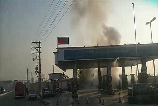 حادثهای که بخیر گذشت/ انفجار پراید در پمپ گاز انفجار در جایگاه سی ان جی