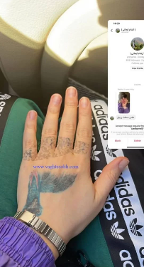 تتوی بی ادبانه ریحانه پارسا روی دستش! + عکس تتوی بی ادبانه ریحانه پارسا روی دستش! + عکس