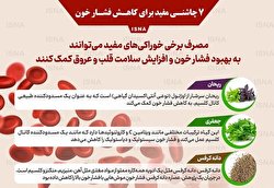 ۷ چاشنی مفید برای کاهش فشار خون/ اینفوگرافیک