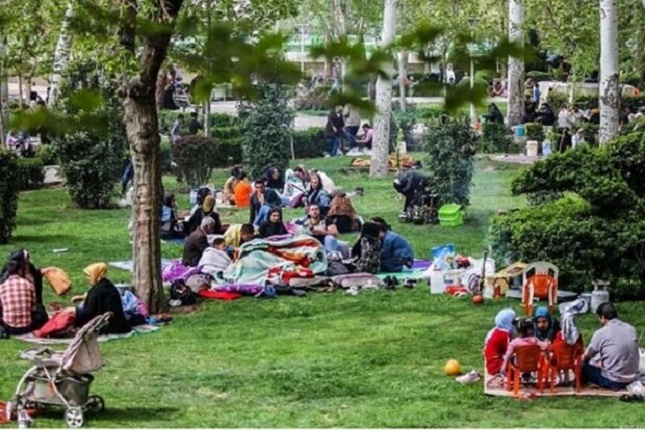 وضعیت آبوهوایی پایتخت در روز طبیعت وضعیت آبوهوایی پایتخت در روز طبیعت