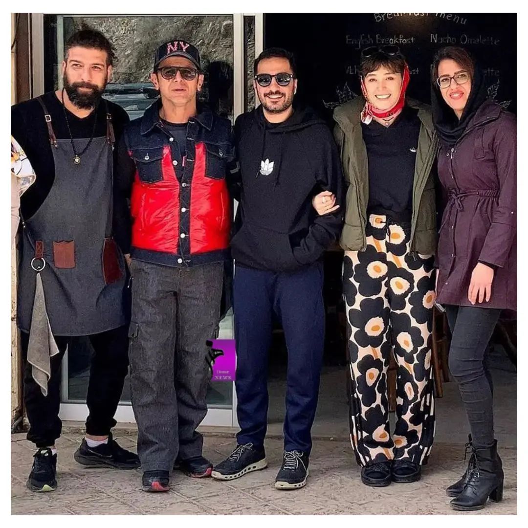 فرشته حسینی با استایل عجیب در کنار نوید محمدزاده و امین حیایی!/ عکس فرشته حسینی با استایل عجیب در کنار نوید محمدزاده و امین حیایی!/ عکس