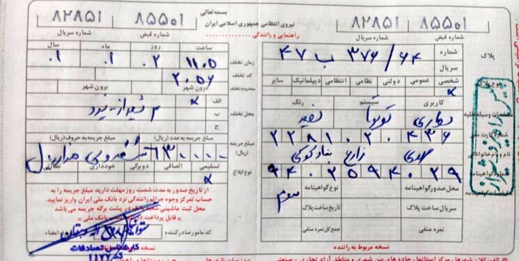 برخورد جالب استاندار یزد با افسر پلیسی که ماشینش را جریمه کرد/ عکس برخورد جالب استاندار یزد با افسر پلیسی که ماشینش را جریمه کرد/ عکس