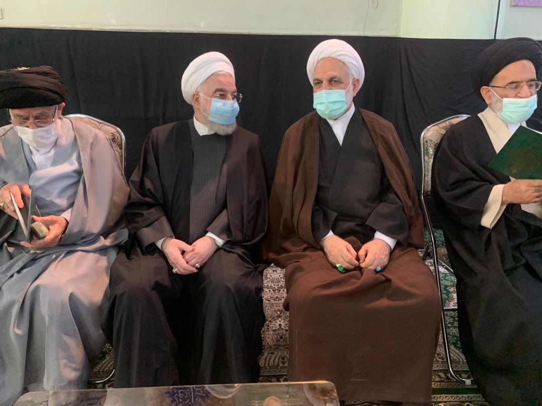 حسن روحانی در مجلس ختم آیتالله ری شهری رویت شد/ عکس حسن روحانی در مجلس ختم آیتالله ری شهری رویت شد/ عکس