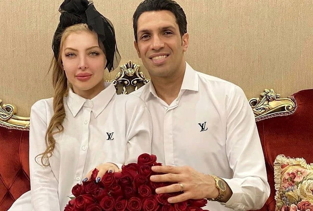 سپهر حیدری و همسرش