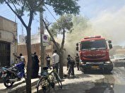 مجروح شدن دو آتش نشان حین اطفا حریق