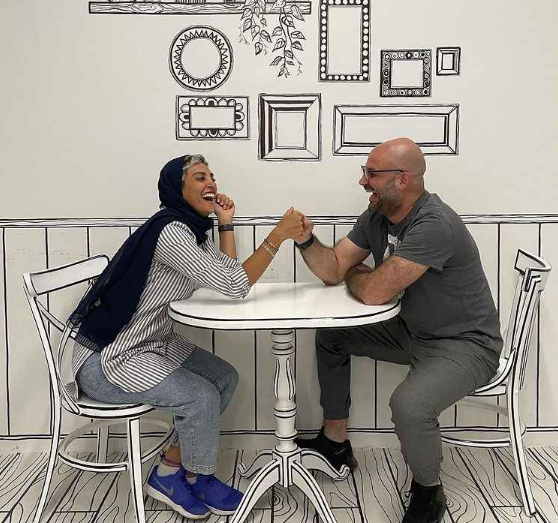 عاشقانههای جالب حدیثه تهرانی و همسرش + عکس عاشقانههای جالب حدیثه تهرانی و همسرش + عکس