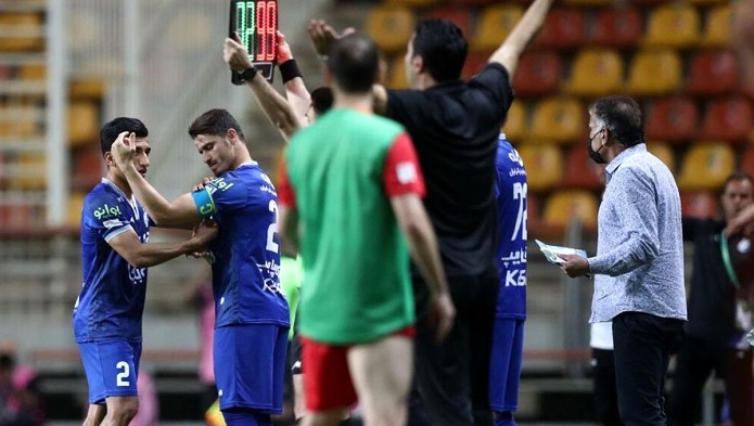 کاپیتان آبیها ممنوع التصویر شد وریا غفوری