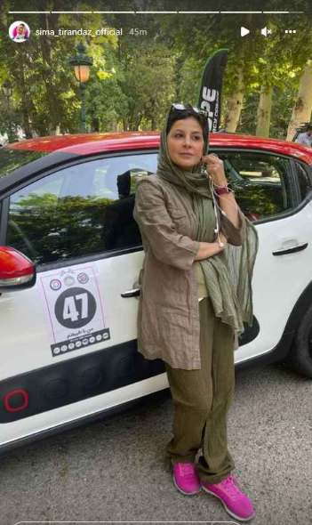 استایل خوشرنگ سیما تیرانداز + عکس